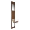 Dog Door for Sliding Glass Door, 75 7/8 to 80 11/16 in Adjustable Height, Aluminum Alloy Frame with Rotating Hinges, Lock Design