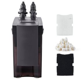 396GPH Canister Filter, 4-Stage External Aquarium Filter with Powerful Pump