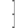 Pipe Stair Handrail, 6FT Staircase Handrail, 440LBS Load Capacity Carbon Steel Pipe Handrail, Industrial Pipe Handrail with Wall Mount Support