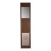 Dog Door for Sliding Glass Door, 75 7/8 to 80 11/16 in Adjustable Height, Aluminum Alloy Frame with Rotating Hinges, Lock Design