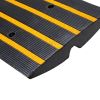 Curb Ramp, 3 Pack Rubber Driveway Ramps, Heavy Duty 33069 lbs Weight Capacity Threshold Ramp