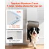 Pet Door, Large, with Double Magnetic Flaps and Metal Frame, Strong and Weatherproof Dog Door for Interior and Exterior Doors, Easy to Install