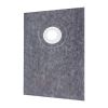 Shower Curb Kit, 38"x60" Watertight Shower Curb Overlay with 4" ABS Offset Bonding Flange, 4" Stainless Steel Grate