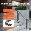 Handrails for Outdoor Steps, Fit 3-5 Steps Outdoor Stair Railing, Wrought Iron Handrail, Flexible Front Porch Hand Rail